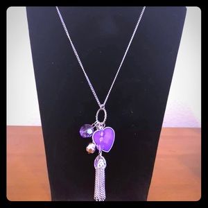 Purple Heart necklace
